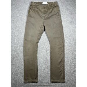 Wings + Horns Pants Mens Size 28 Brown Slim Casual Chino Cotton Canada